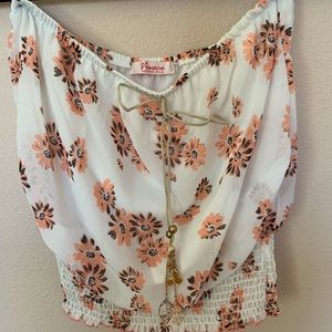 Floral tube top